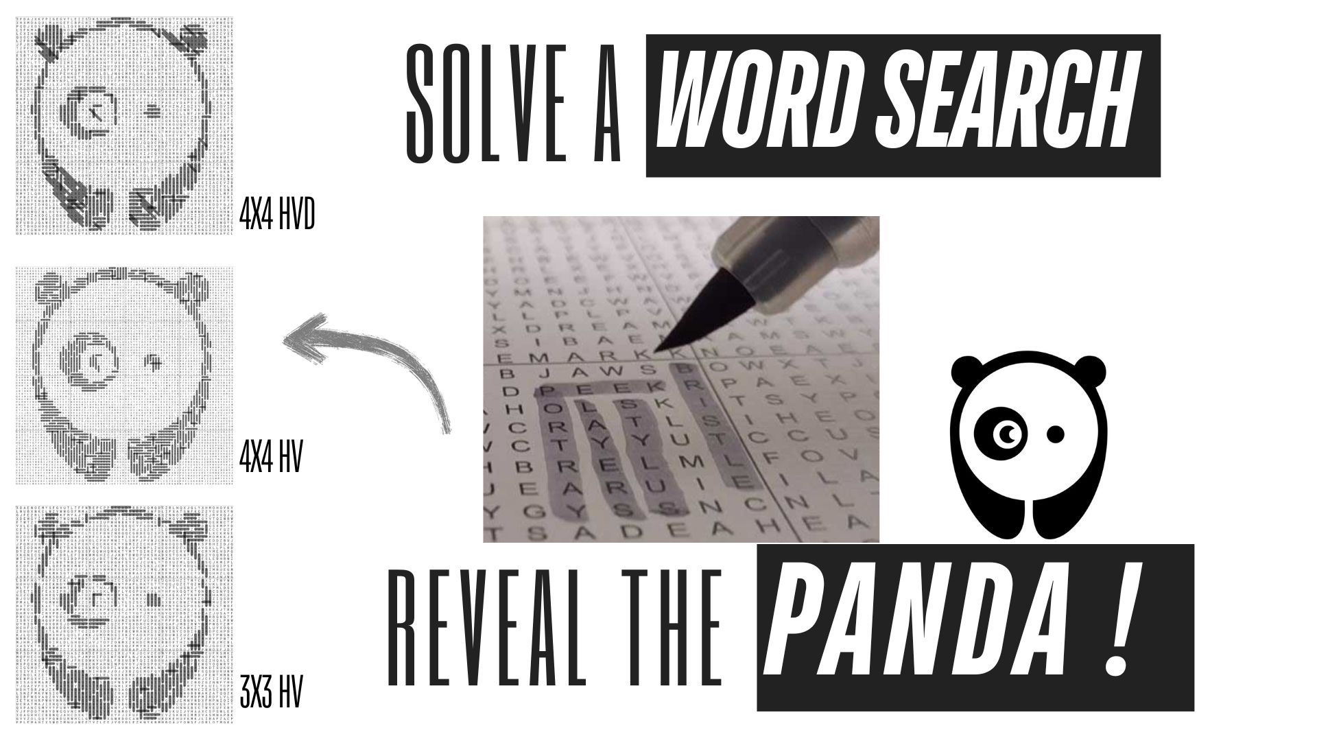 Let’s Spill the Words: A Panda Pops Out of This Crazy Word Search!