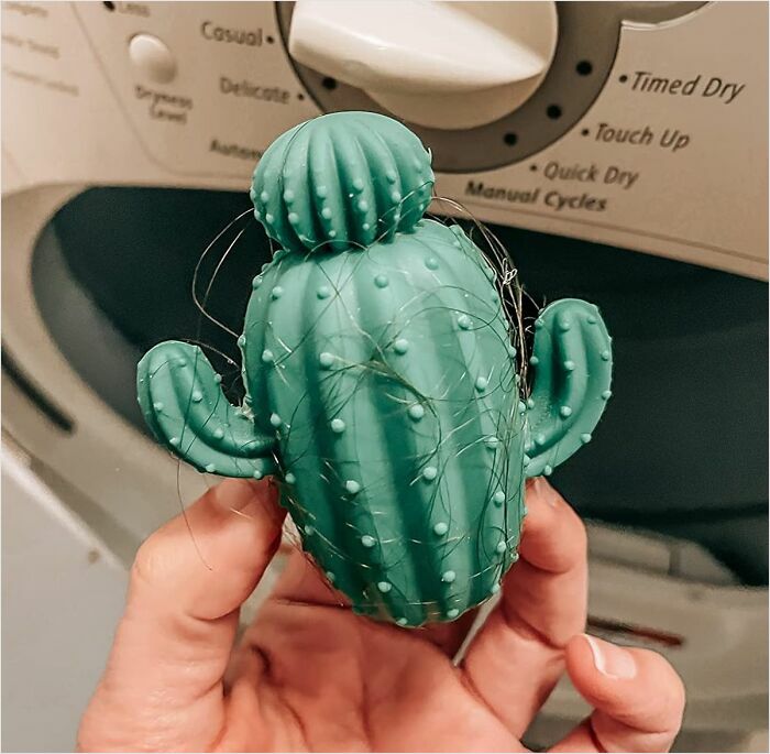 This Silicone Dryer Cactus Snags All That Hair Before It Guts Your Dryer