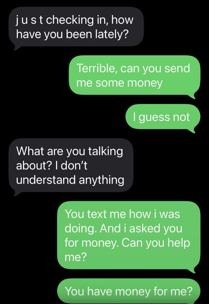 Scammer Confused When Asked For Money First