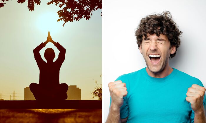 Always feel peaceful or always feel excited about life?