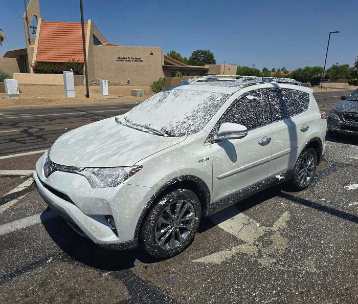 Paint Explosion On The Road