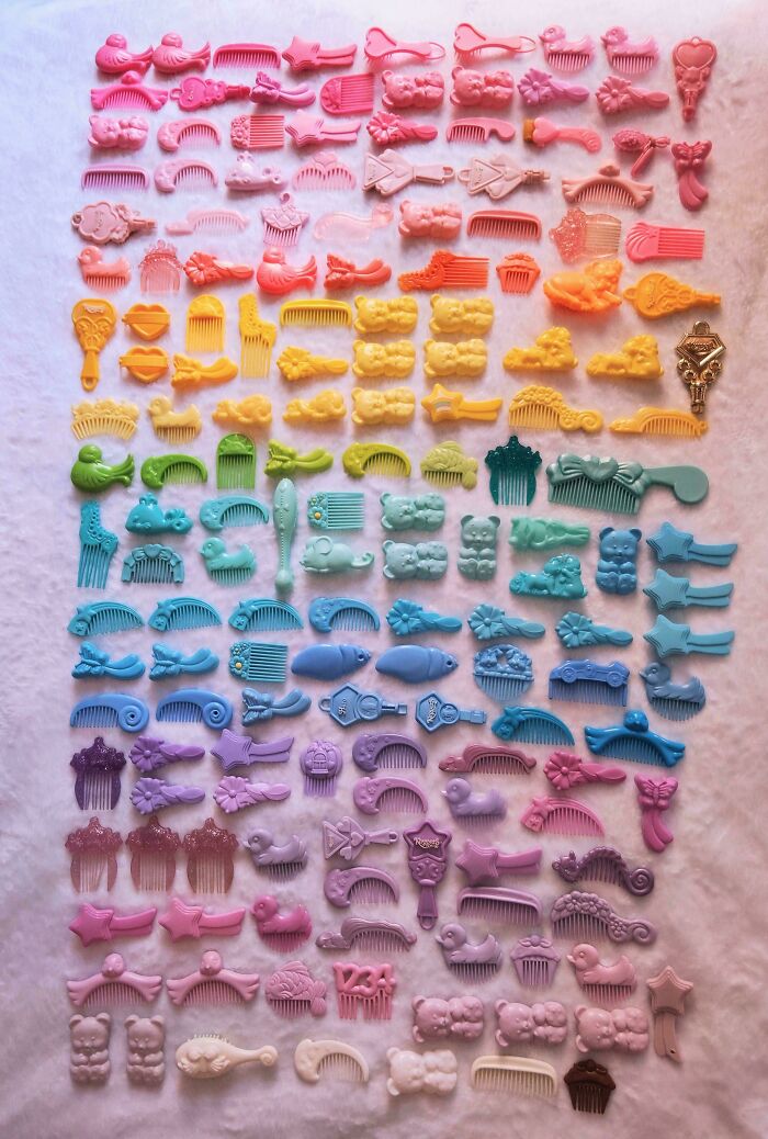 First Knolling Try With My Vintage Toy Brush And Combs