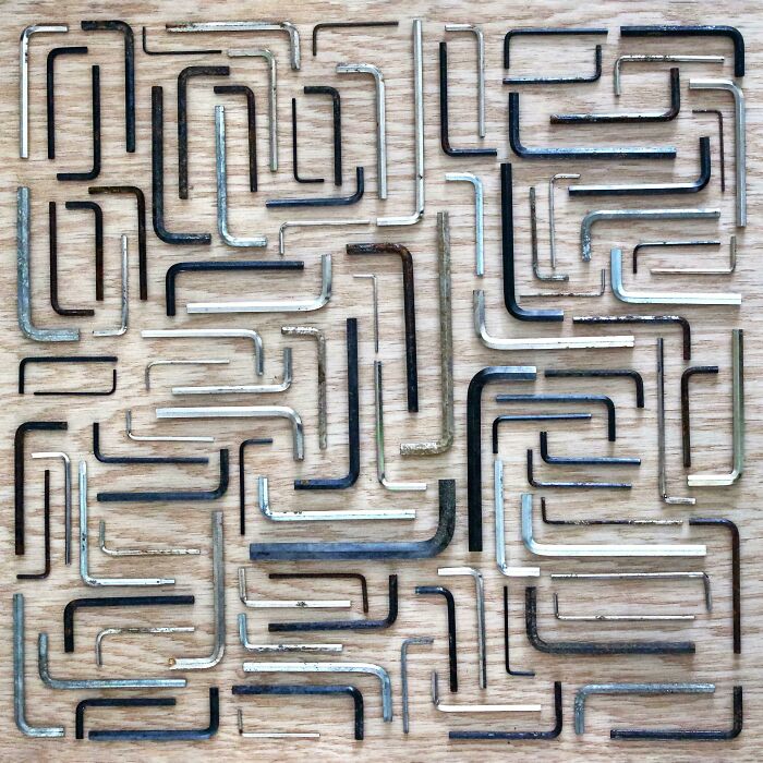 Hex Keys From Furniture That Got Used Once, Organized!