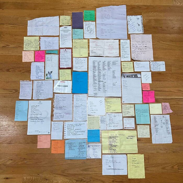 Found 6 Months Worth Of Shopping Lists From Part Time Job