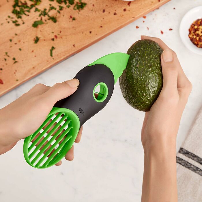 Stop Turning Your Avocados Into Guacamole Disaster With This 3-In-1 Slicer