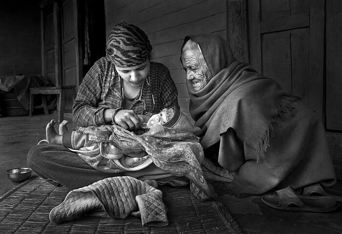 Three Generations, Sarangkot Nepal