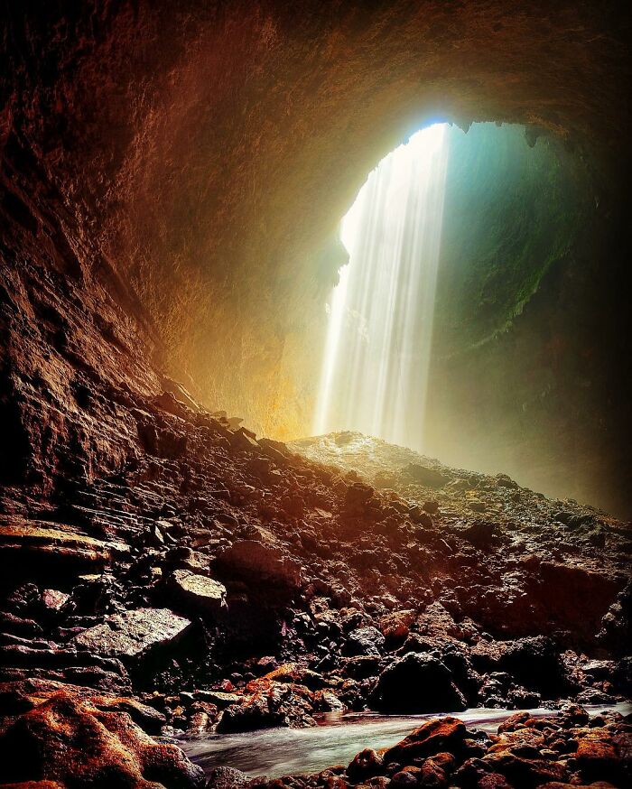 The Spiral Underground At Jomblang Cave