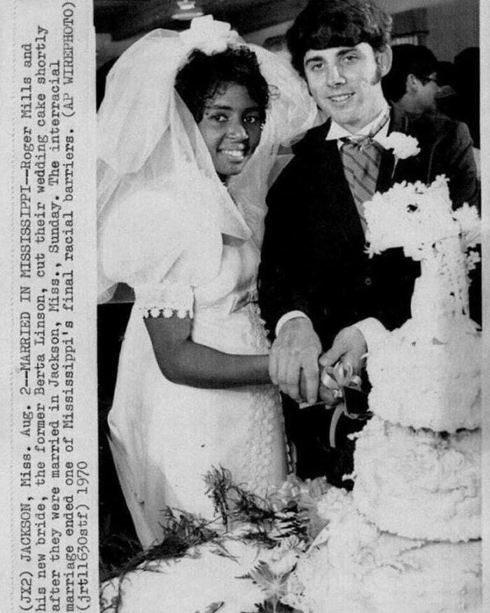 Mississippi’s First Interracial Wedding Cake Moment, 1970