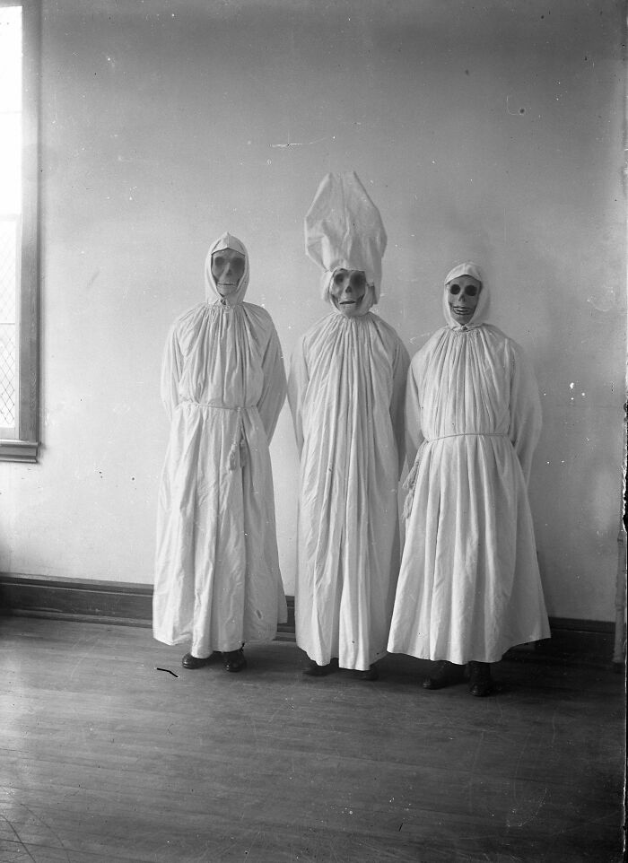 Creepy State Hospital Skull Mask Party, 1898-1912