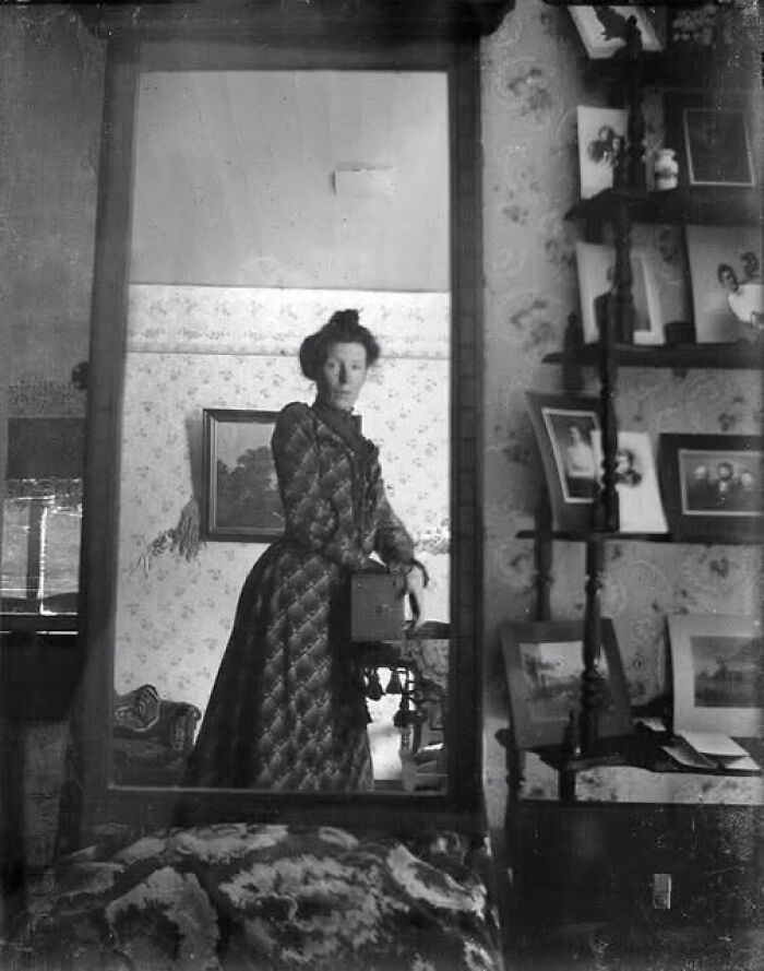 The Original Selfie: Edwardian Woman and Her Kodak Camera, 1900