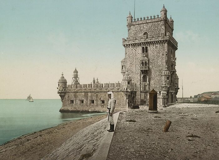 Lisbon, Portugal, 1890-1905: Old Tower Gets a Makeover