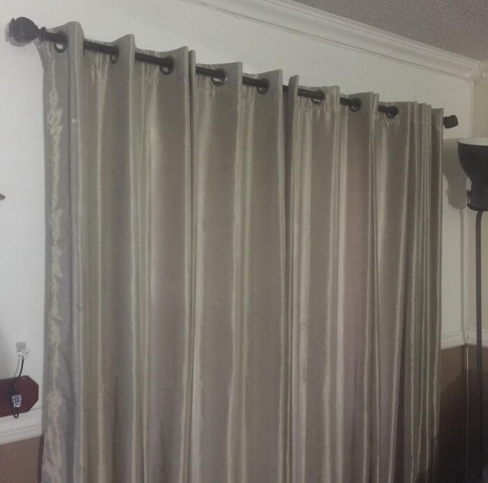 Fool Everyone Into Thinking You Hired An Interior Designer With This Outside Mounted Curtain Rod