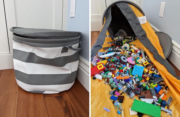 Keep Toys Organized And Play Spaces Open With Slideaway Storage & Playmat