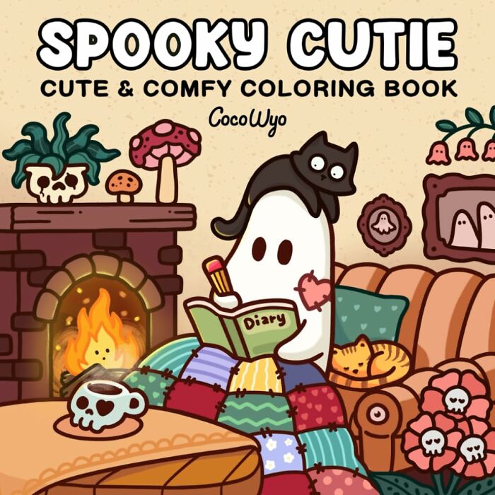 Swap Your Existential Dread For Adorable Dread With This Spooky Cutie Coloring Book
