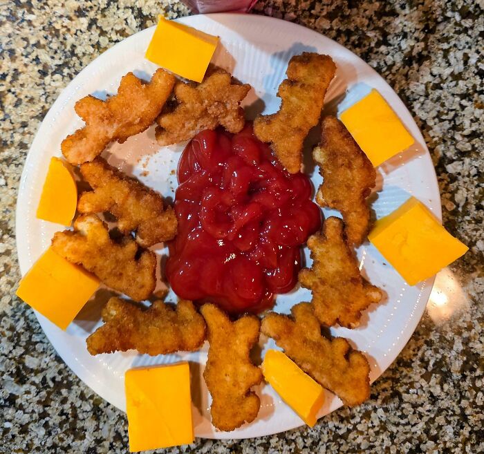 Dino Nuggets And Cheese: Childhood Never Left