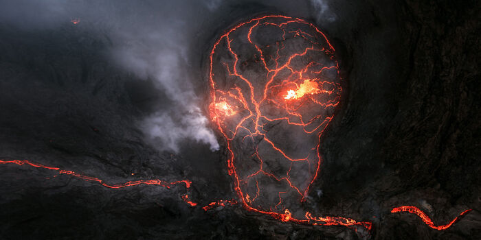 "Smoking Skull" - Volcano with Attitude