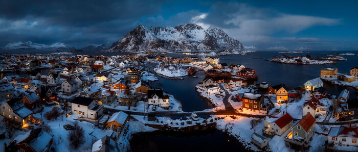 "Svolvær By Night" - Norway’s City Lights Magic