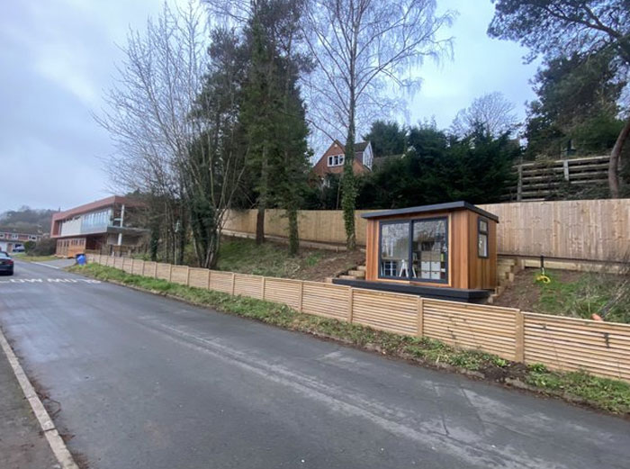 Summerhouse With a View... of the Wall
