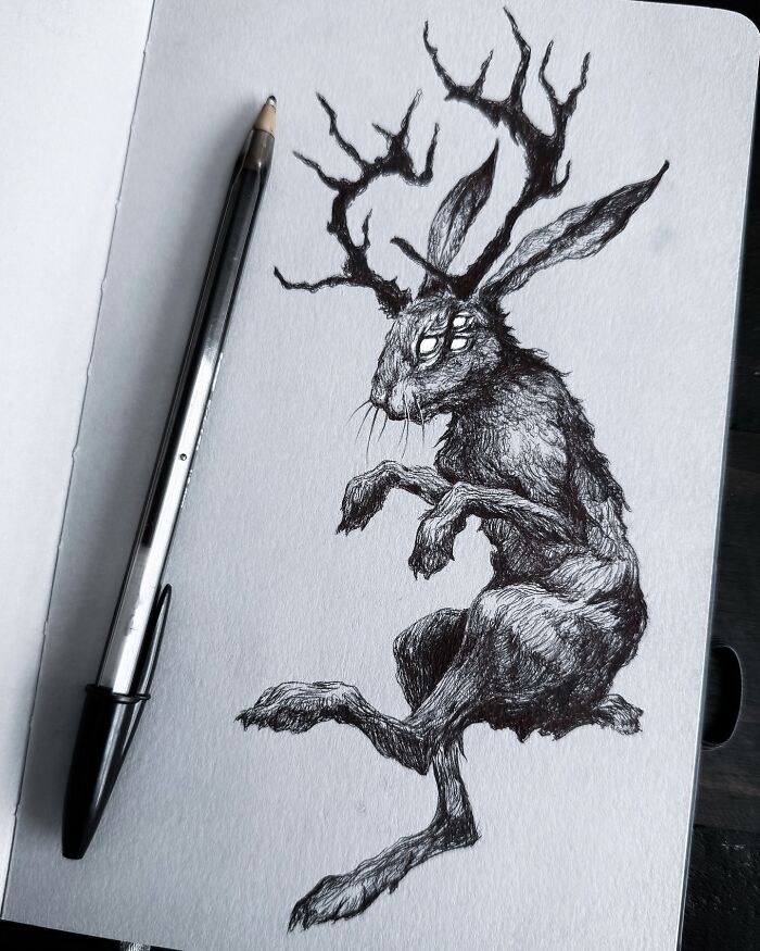 Get Lost In These Wildly Creepy and Beautiful Drawings From Vegas