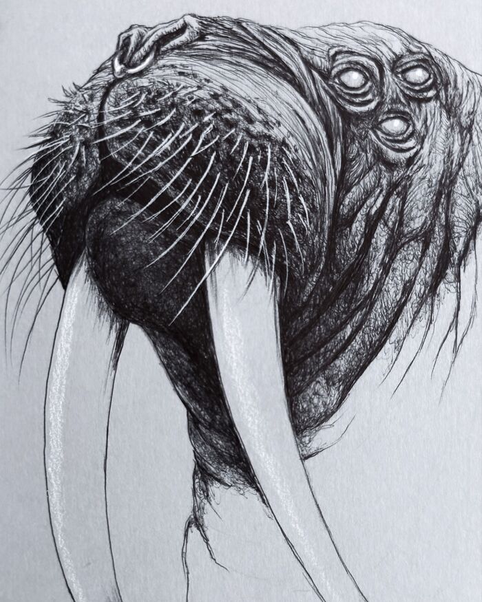 Get Lost In These Wildly Creepy and Beautiful Drawings From Vegas