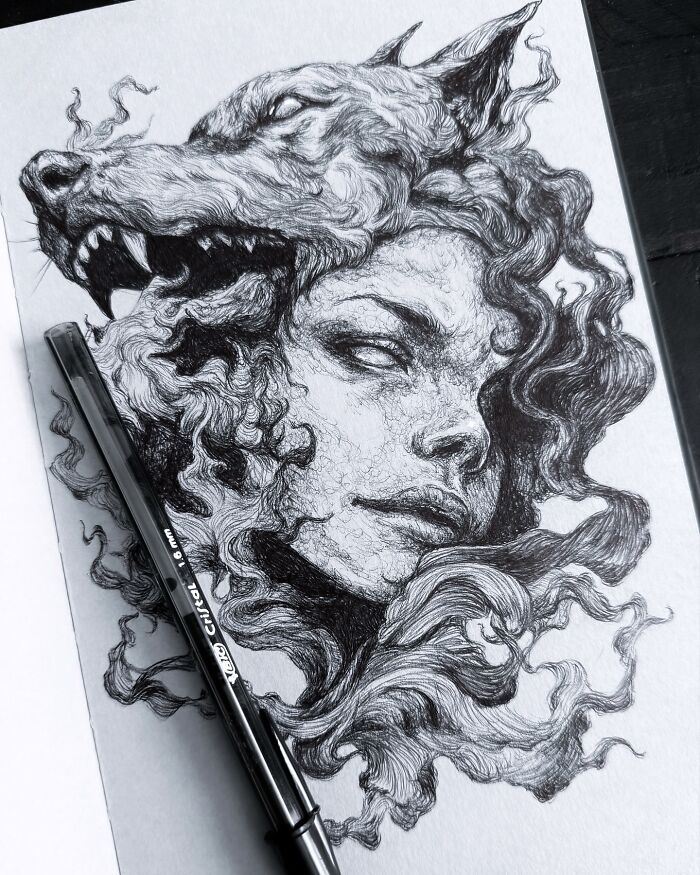 Get Lost In These Wildly Creepy and Beautiful Drawings From Vegas
