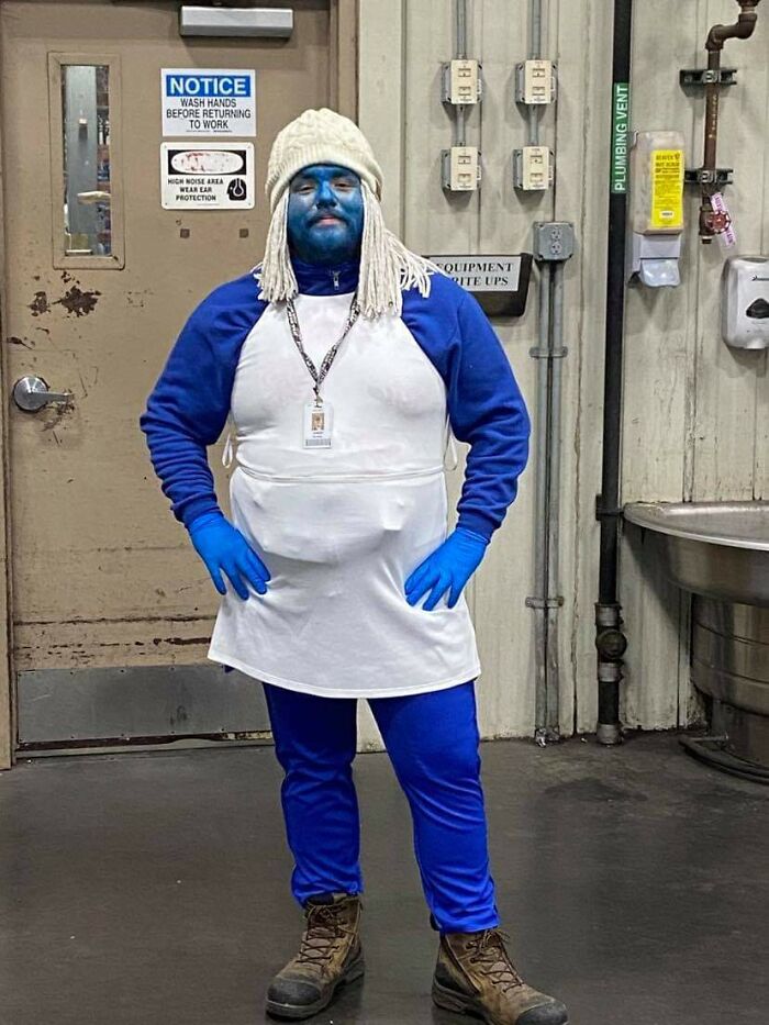 I Was The Only One Who Actually Dressed Up As A Smurf