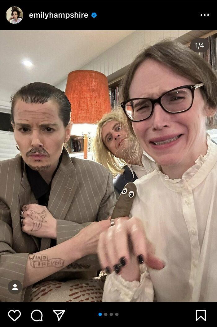 Emily Hampshire & Friend: Johnny Depp And Amber Heard… Oof