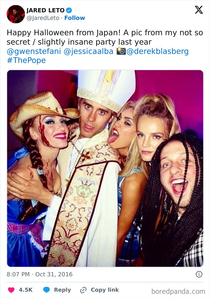 Jared Leto Took On The Pope Costume