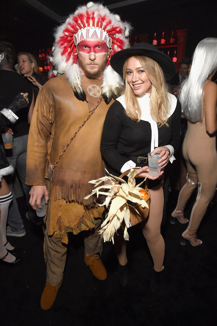 Hilary Duff & Jason Walsh: Native American & Pilgrim