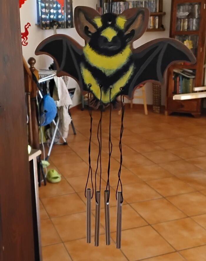 Totally Awesome Bat Wind Chimes Made By My Daughter