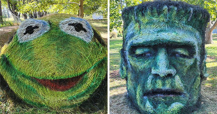 The Wackiest Halloween Hay Bales You’ll Ever See