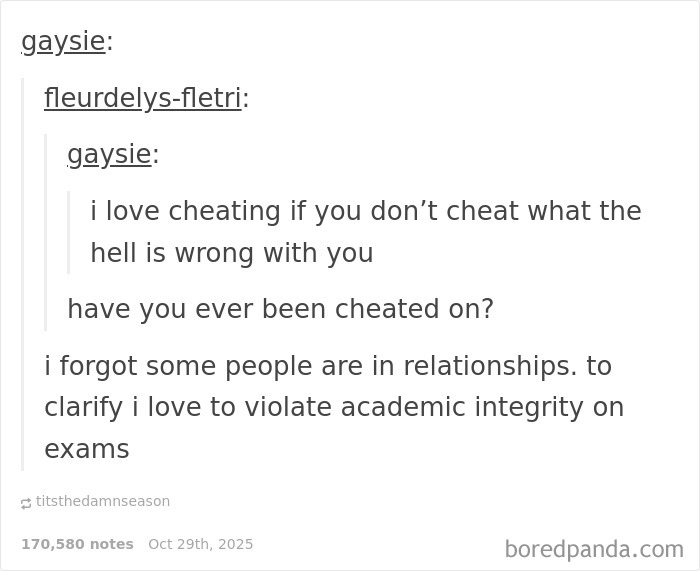 Cheating But Make It Fun