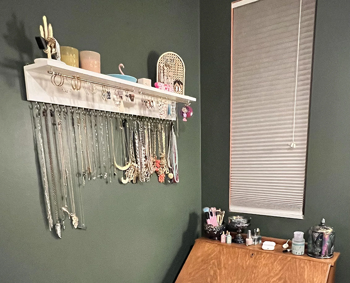 Individual Necklace Hooks—DIY Wall Bling