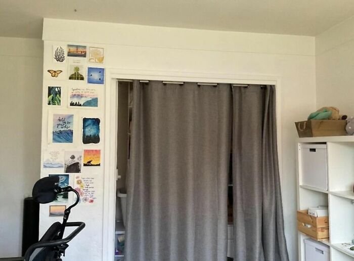 Curtained Closet—Door-less and Dashing