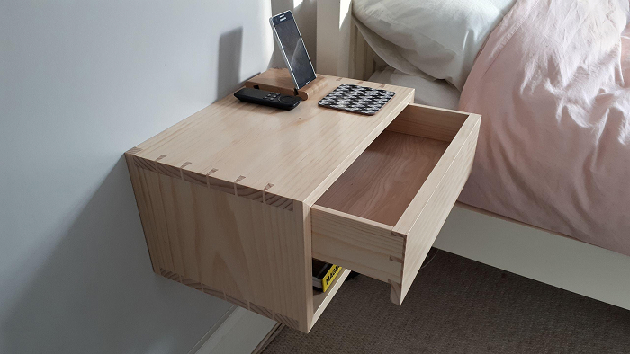 Floating Nightstand—Keep It Off the Floor