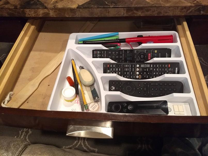 Coffee Tray Organizer—Couch Command Center