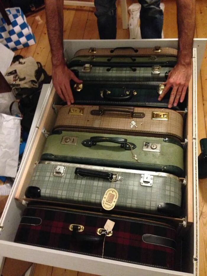 Suitcase Drawers—Hide and Store
