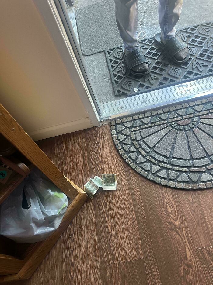 Someone’s Secret Door Jam Money Stash