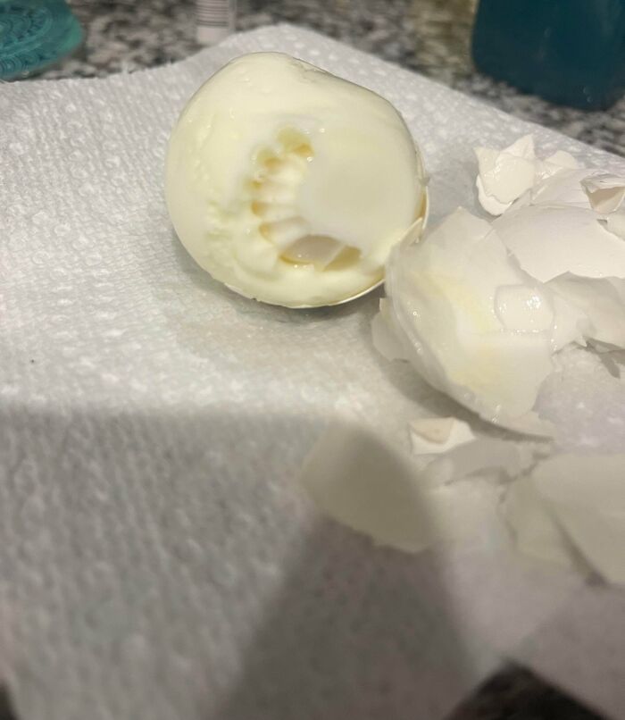 My Boiled Egg Came Out Looking Totally Strange