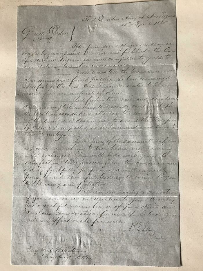 Helped Clean An Old Mansion And Found A Civil War Letter In The Attic