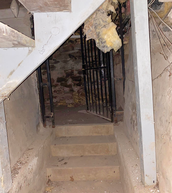 Doing Electrical Work In An 1800s House And Found A Prison Cell Under The Basement Stairs