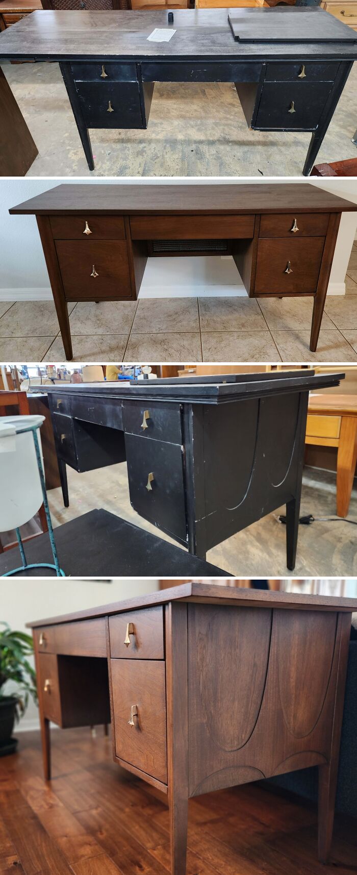 We Did A Thing: $40 Brasilia Desk Before And After