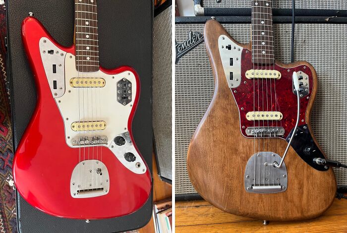 Refinished My ’83 MIJ Fender Jaguar—Candy Apple Red No More!