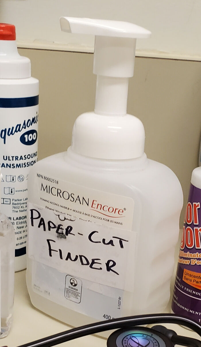 Hand Sanitizer at the Doctor’s Office Labeled in the Funniest Way Ever