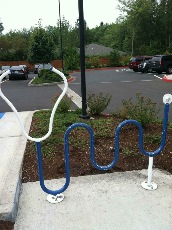 The Bike Rack at My Doctor’s Office is Actually Pretty Stylish