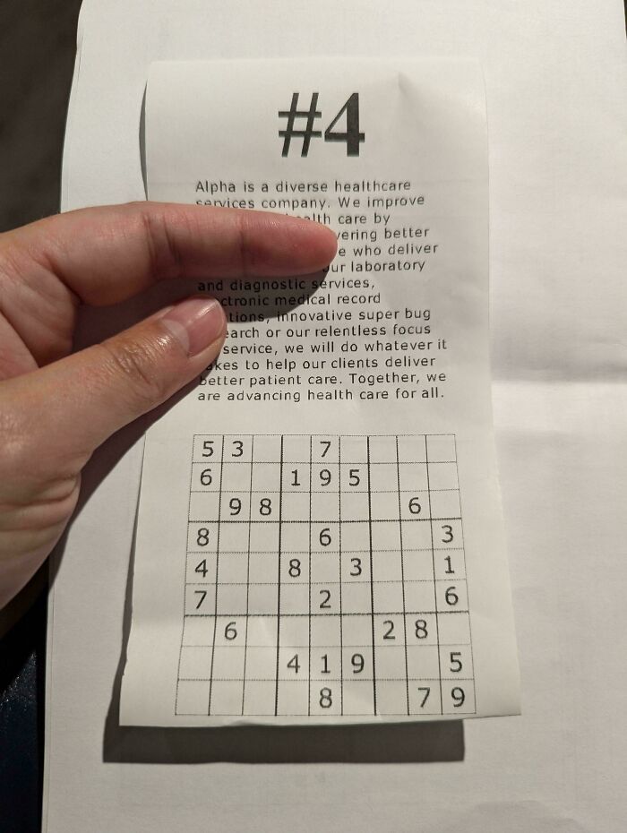 My Doctor’s Ticket Came with a Puzzle—Perfect for Waiting Time