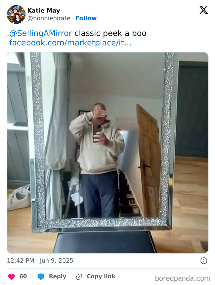 Another Mirror Seller Who Nailed the Accidental Pic