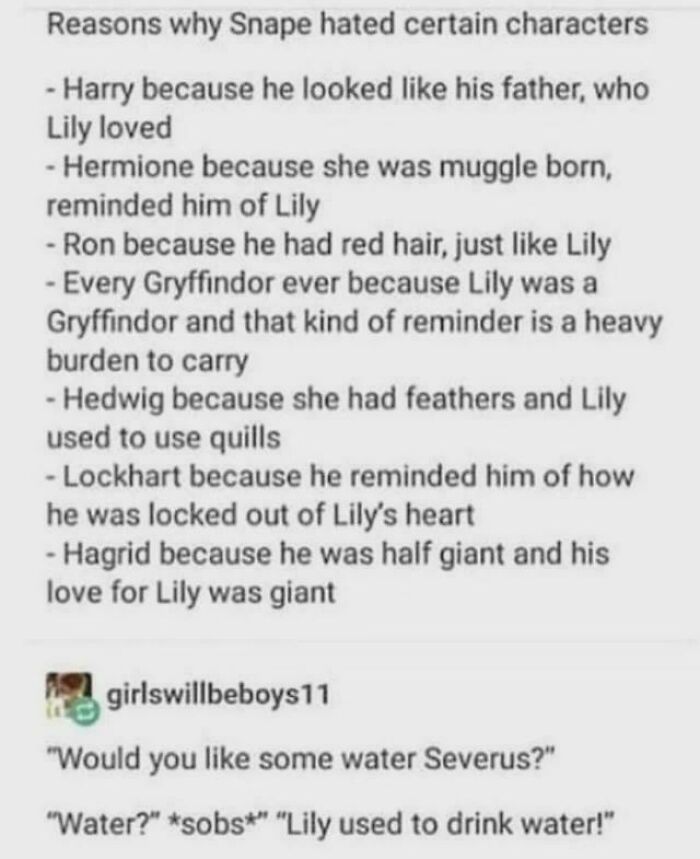 Why Snape Was Basically the Grumpy Guy Next Door