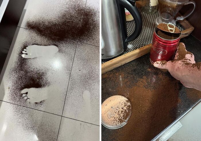 Italian Espresso Packed So Tightly It Looks Like A Crime Scene