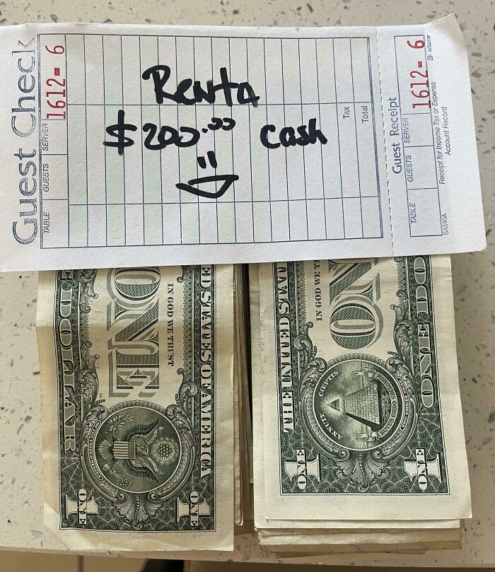 Roommate Pays Rent Only In $1 Bills (Why Though?)